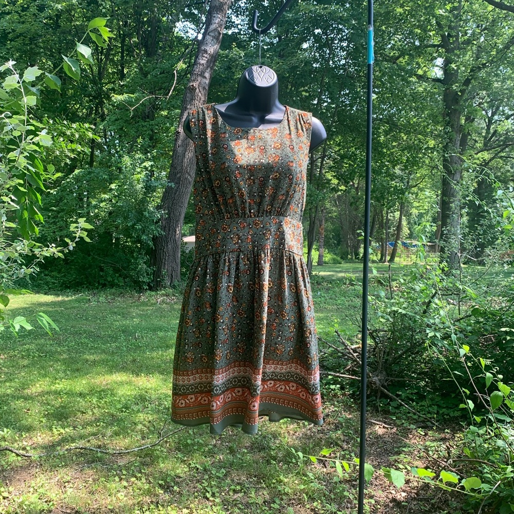 Vintage Ixia USA Made Dress Country cottagecore New